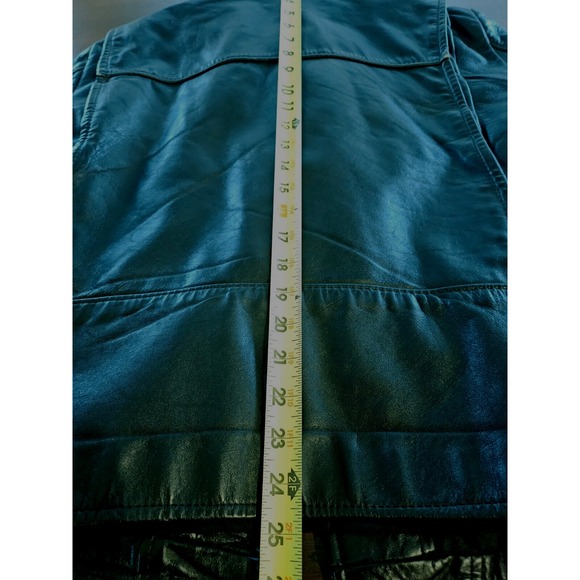 BROOKS Leather Sportswear Black Motorcycle Jacket Zip Out Liner USA Size 32 - Picture 11 of 11
